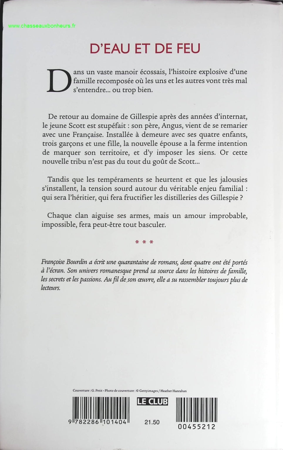 D'eau et de feu - Françoise Bourdin - livre