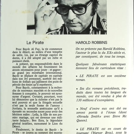 Le pirate - Harold Robbins - livre
