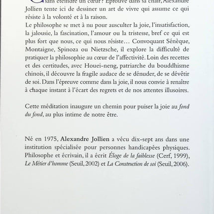 Le philosophe nu - Alexandre Jollien - livre
