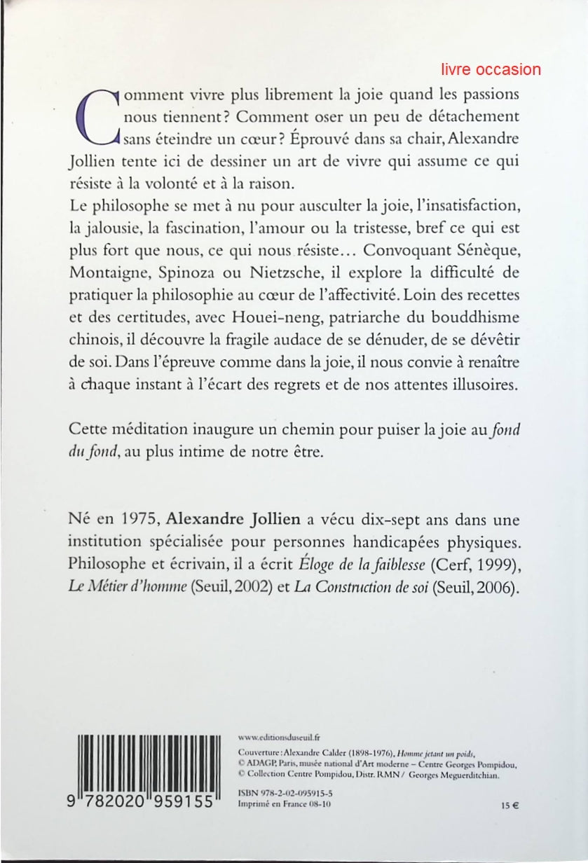 Le philosophe nu - Alexandre Jollien - livre