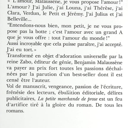 The Little Prose Merchant - Daniel Pennac - book