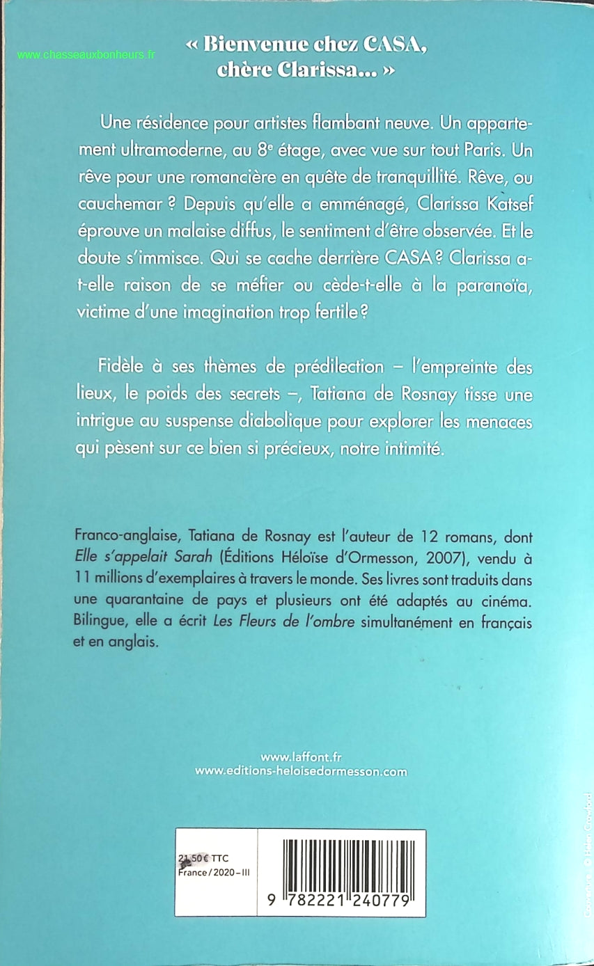 Les Fleurs de l'ombre - Tatiana de Rosnay - livre