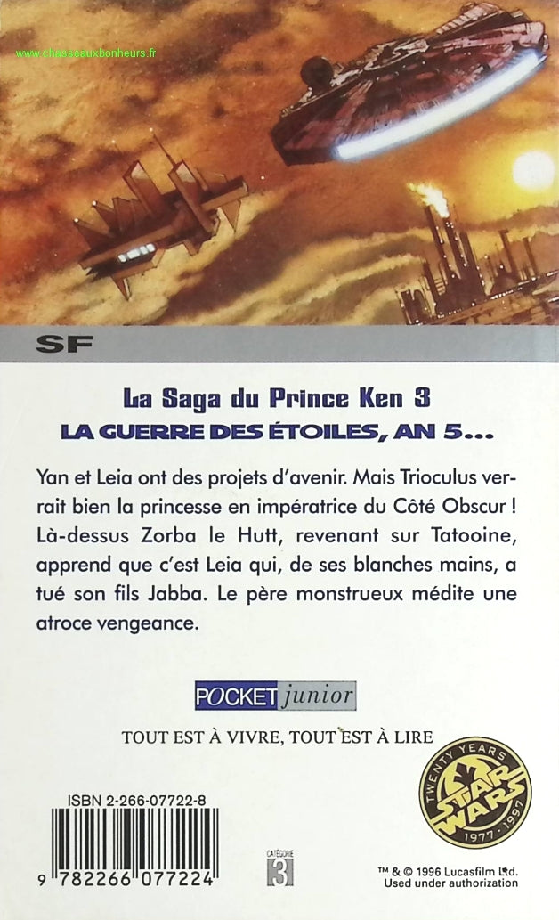 La vengeance de Zorba le Hutt - Star Wars - Paul Davids - livre