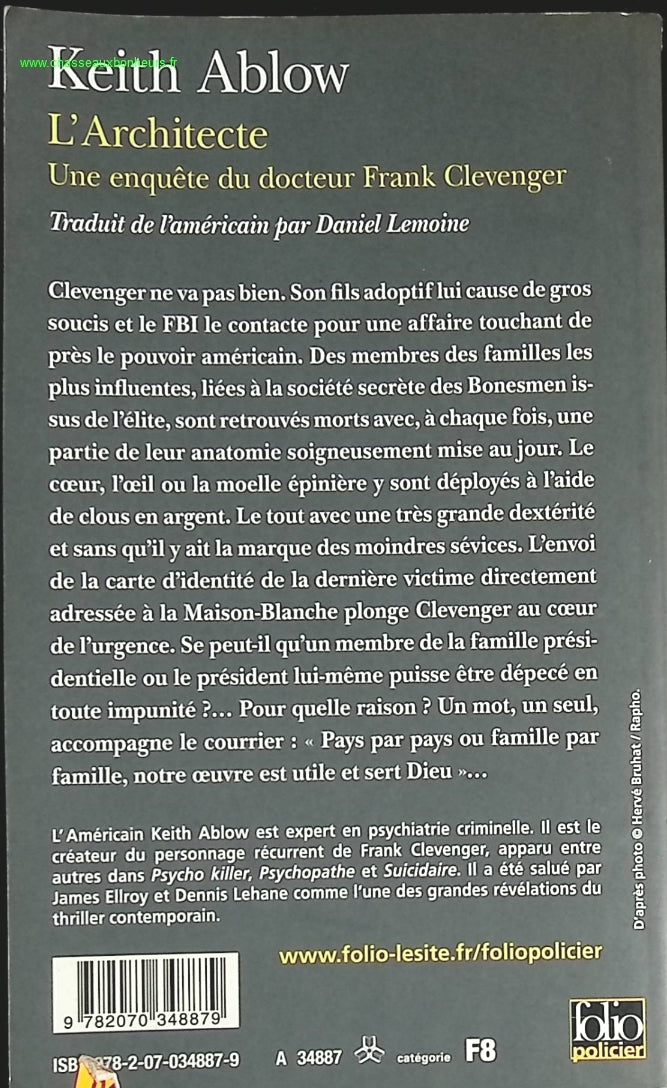 L'Architecte - Keith Ablow - livre