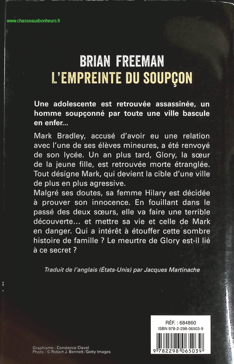 L'empreinte du soupçon - Brian Freeman - livre