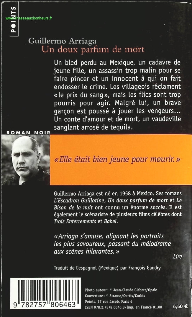 Un doux parfum de mort - Guillermo Arriaga - livre