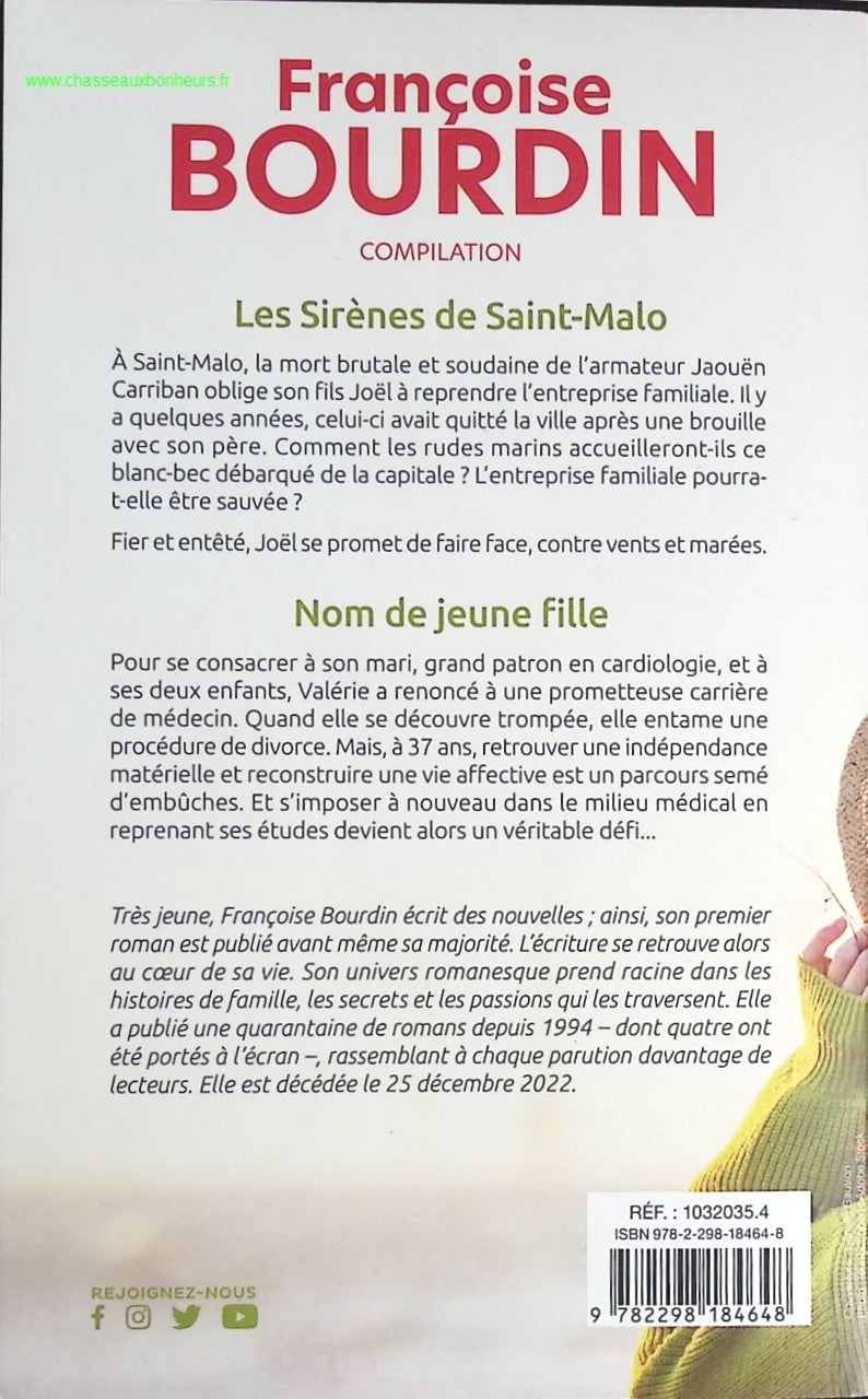 Les sirènes de Saint-Malo - Nom de jeune fille - Françoise Bourdin - livre