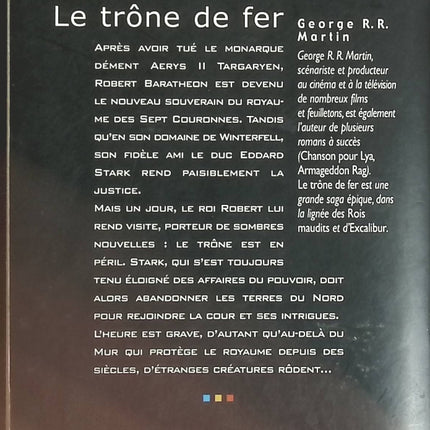 Le trône de fer, tome 1 - George R.R. Martin - Livre
