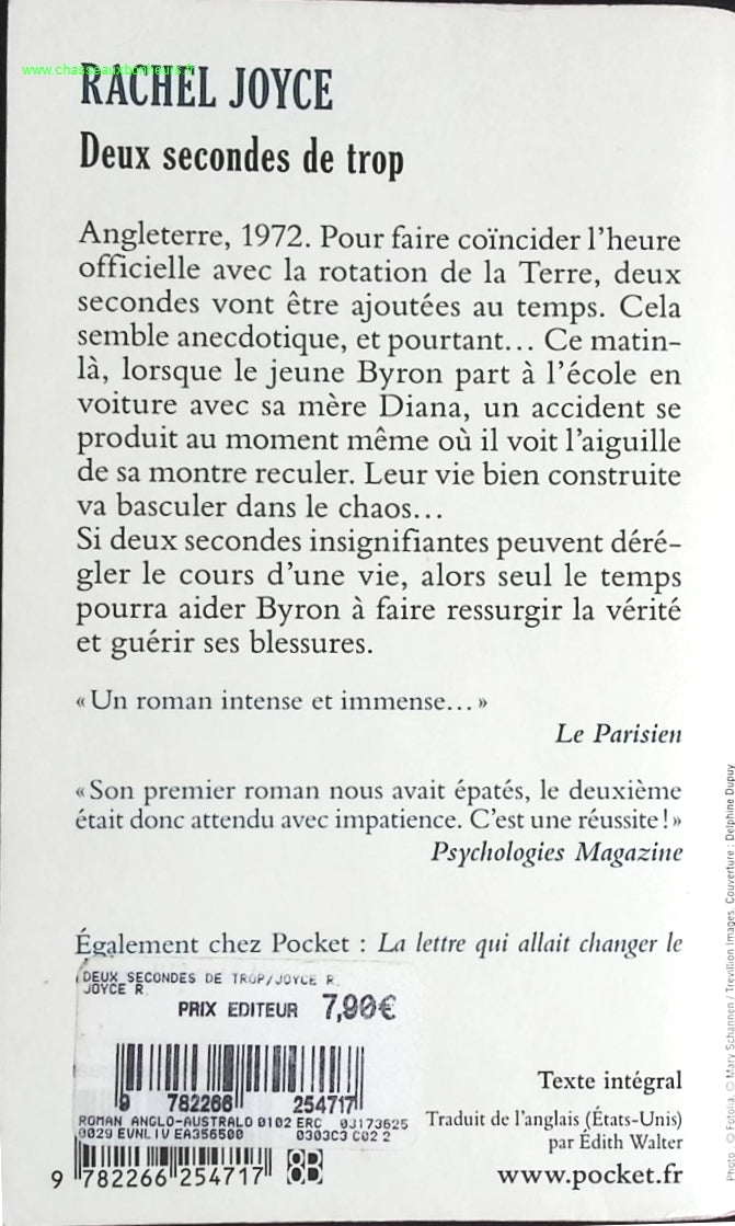 Deux secondes de trop - Rachel Joyce - livre