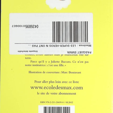 Les super-héros n’ont pas le vertige – Colas Gutman – roman jeunesse humour école aventures enfants occasion - livre