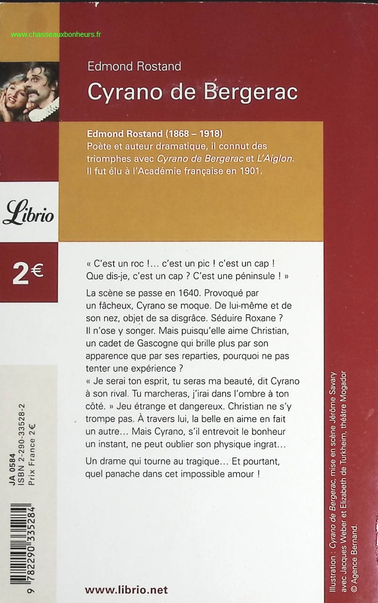 Cyrano de bergerac - Edmond Rostand - livre