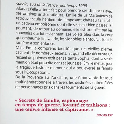 Le Domaine de l’héritière – Lucinda Riley – roman saga familiale secrets de famille romance drame historique d’occasion - livre
