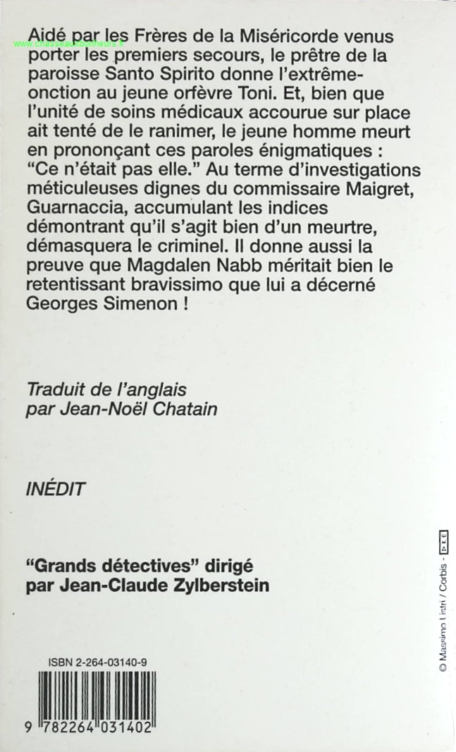 Mort d'un orfèvre - Magdalen Nabb - livre