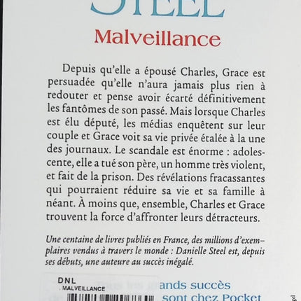Malveillance - Danielle Steel - livre