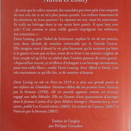 Alfred et Emily - Doris Lessing - livre
