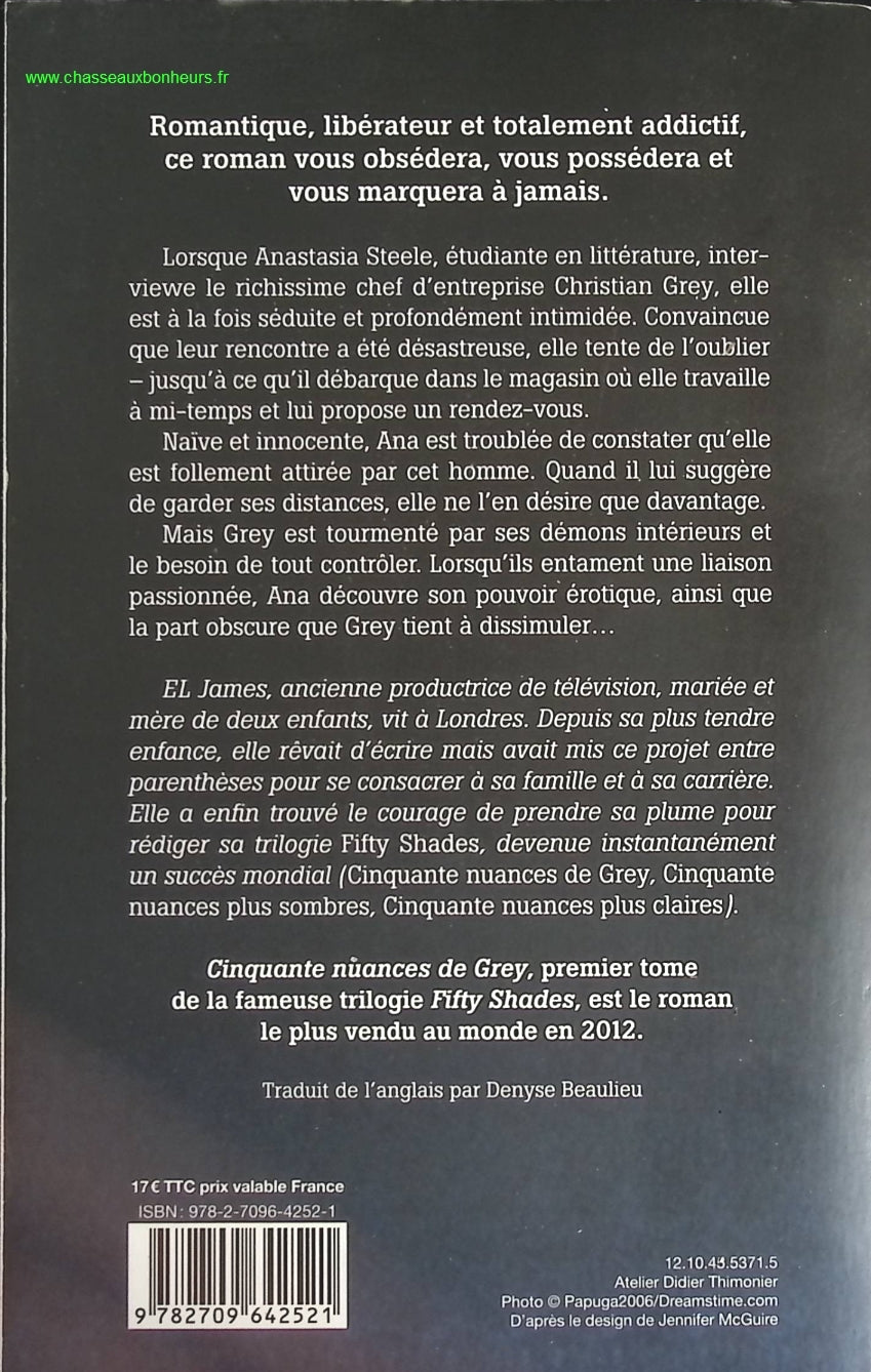 Cinquante nuances de Grey - E.L. James - livre