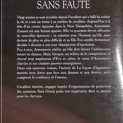 Parcours sans faute - Sara Gruen - livre