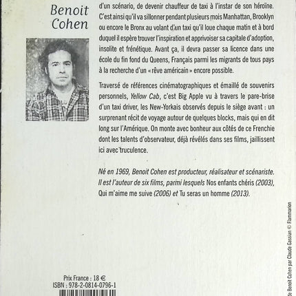 Yellow Cab - Benoit Cohen - livre
