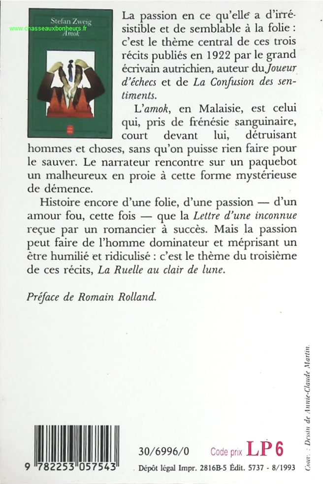 Amok - Stefan Zweig - Book