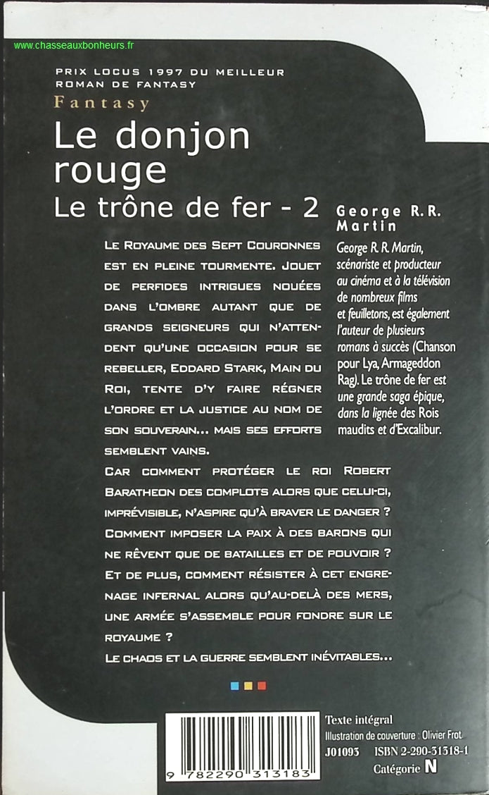 Le Trône de fer - Tome 2 - Le Donjon rouge - George R.R. Martin - livre