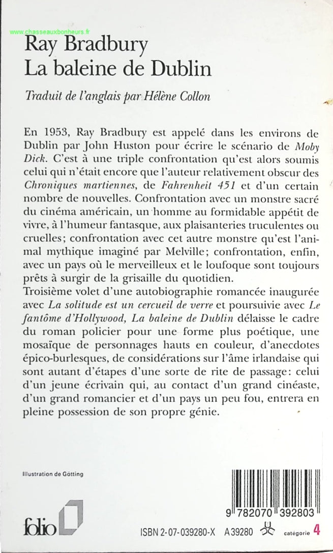 La Baleine de Dublin - Ray Bradbury - livre