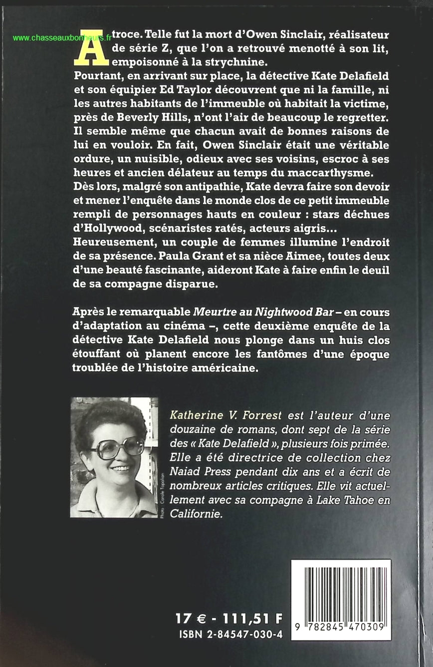 On écrase bien les cafards - Katherine V. Forrest - livre