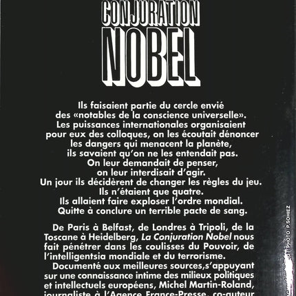 La conjuration Nobel - Michel Martin-Roland - livre