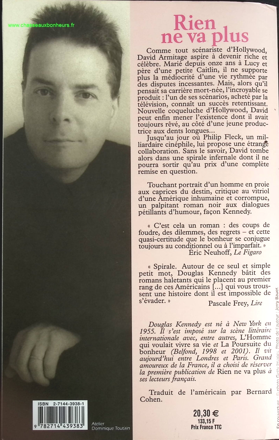 Rien ne va plus - Douglas Kennedy - livre