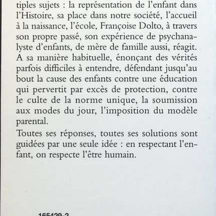 La cause des enfants - Françoise Dolto - Livre