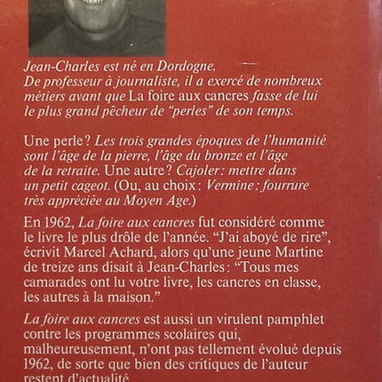 La foire aux cancres - Jean-Charles - Livre