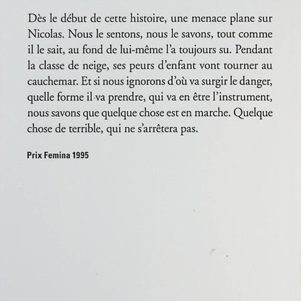 La Classe de neige - Emmanuel Carrère - livre