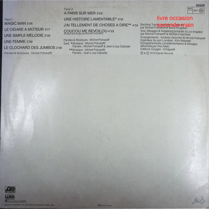 Coucou Me Revoilou – Michel Polnareff – Vinyle 33 tours Collector Pop Française - Disque vinyle 33 tours