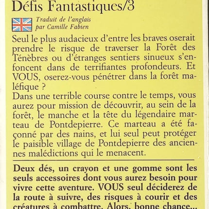 Défis Fantastiques Tome 3 – La Forêt de la Malédiction – Livre dont vous êtes le héros – Aventure fantastique interactive - livre