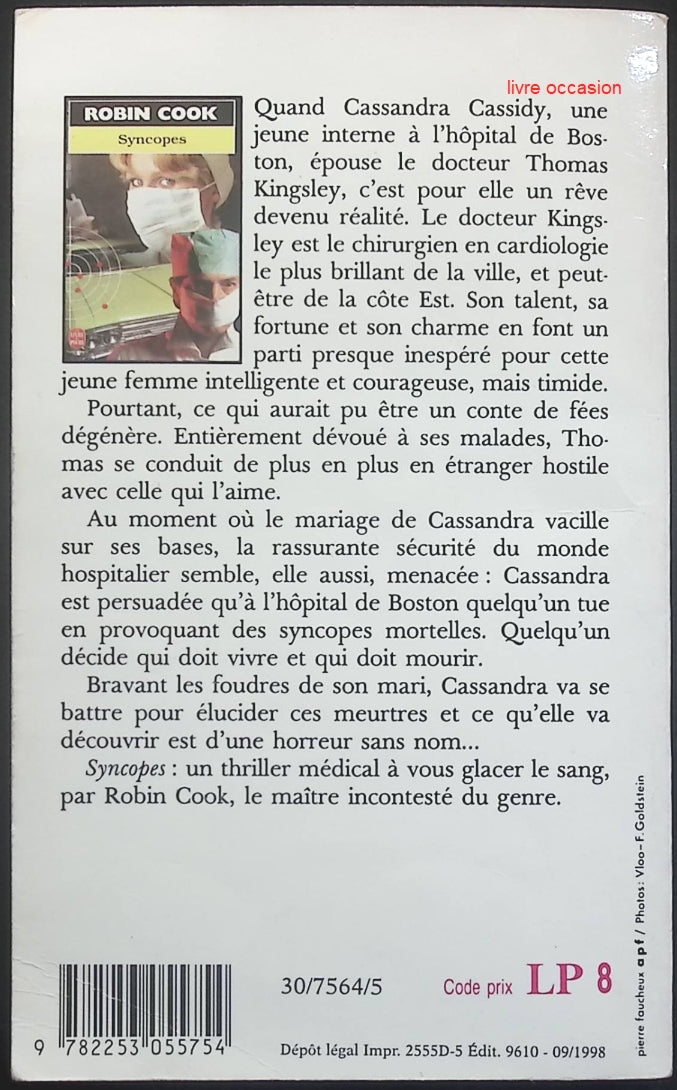 Syncopes - Robin Cook - Livre