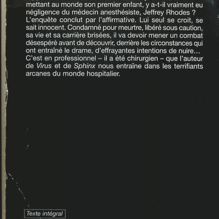 Avec intention de nuire - Robin Cook - Livre