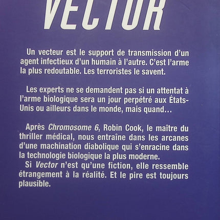 Vector - Robin Cook - Livre