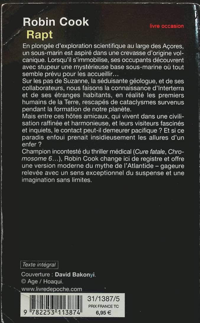 Rapt - Robin Cook - Livre