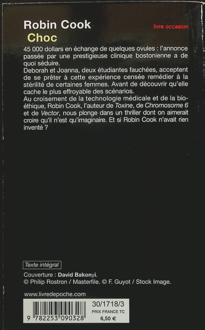 Choc - Robin Cook - Livre