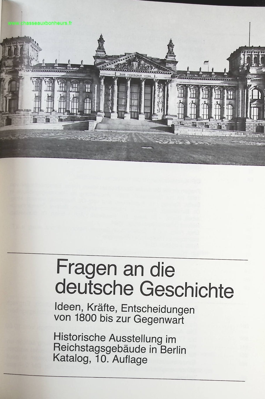 Fragen an Die Deutsche Geschichte - Deutscher-Bundestag - livre en Allemand
