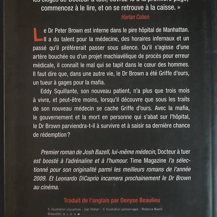 Docteur à tuer - Josh Bazell - Livre