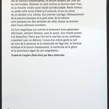 Et rien d'autre - James Salter - livre