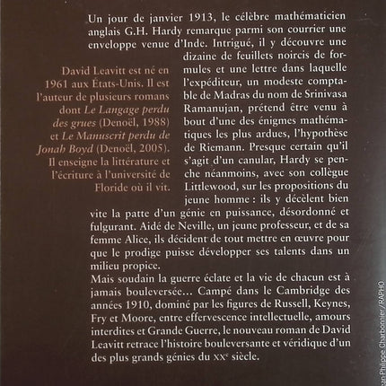 Le comptable indien - David Leavitt - Livre