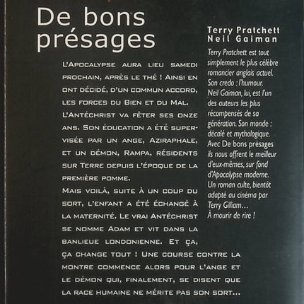 De bons présages - Terry Pratchett Neil Gaiman - Livre