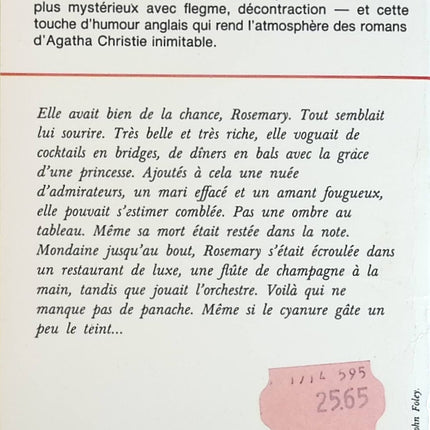 Meurtre au champagne – Agatha Christie – Roman policier classique et enquête d’Hercule Poirot - Livre