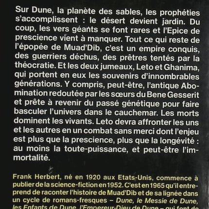 Dune, tome 3 : Les Enfants de Dune - Frank Herbert - Livre