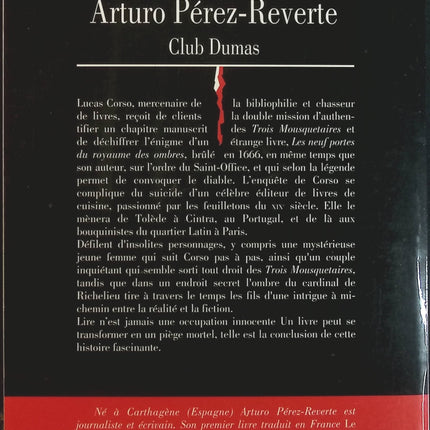 Club Dumas - Arturo Pérez-Reverte - Livre