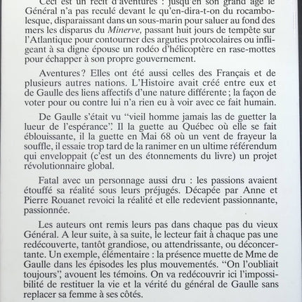 Les trois derniers chagrins du général de Gaulle - Pierre Rouanet Anne Rouanet - Livre