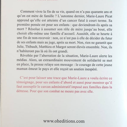 Le courage d'une mère - Marie-Laure Picat - Livre