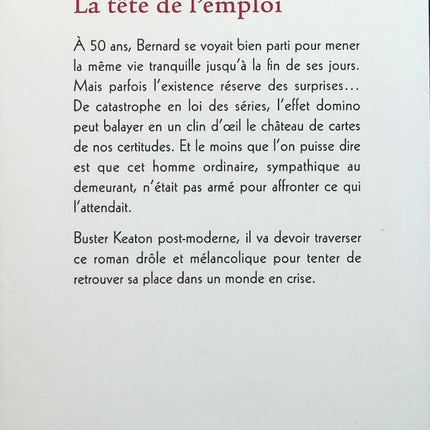 La Tête de l'emploi - David Foenkinos - livre