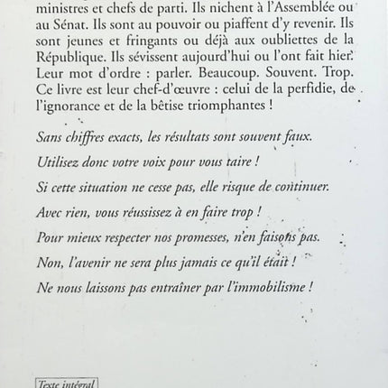 Perles, gaffes et vacheries : L'impensable bêtisier des politiciens - Jérôme Duhamel - livre